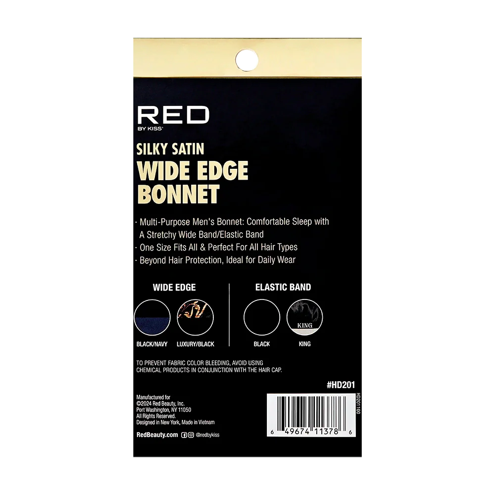 RED by KISS Men's Silky Satin Bonnet – Regular & Braid Size - Image 5