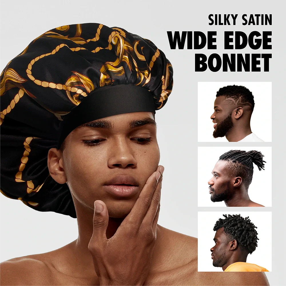 RED by KISS Men's Silky Satin Bonnet – Regular & Braid Size - Image 8