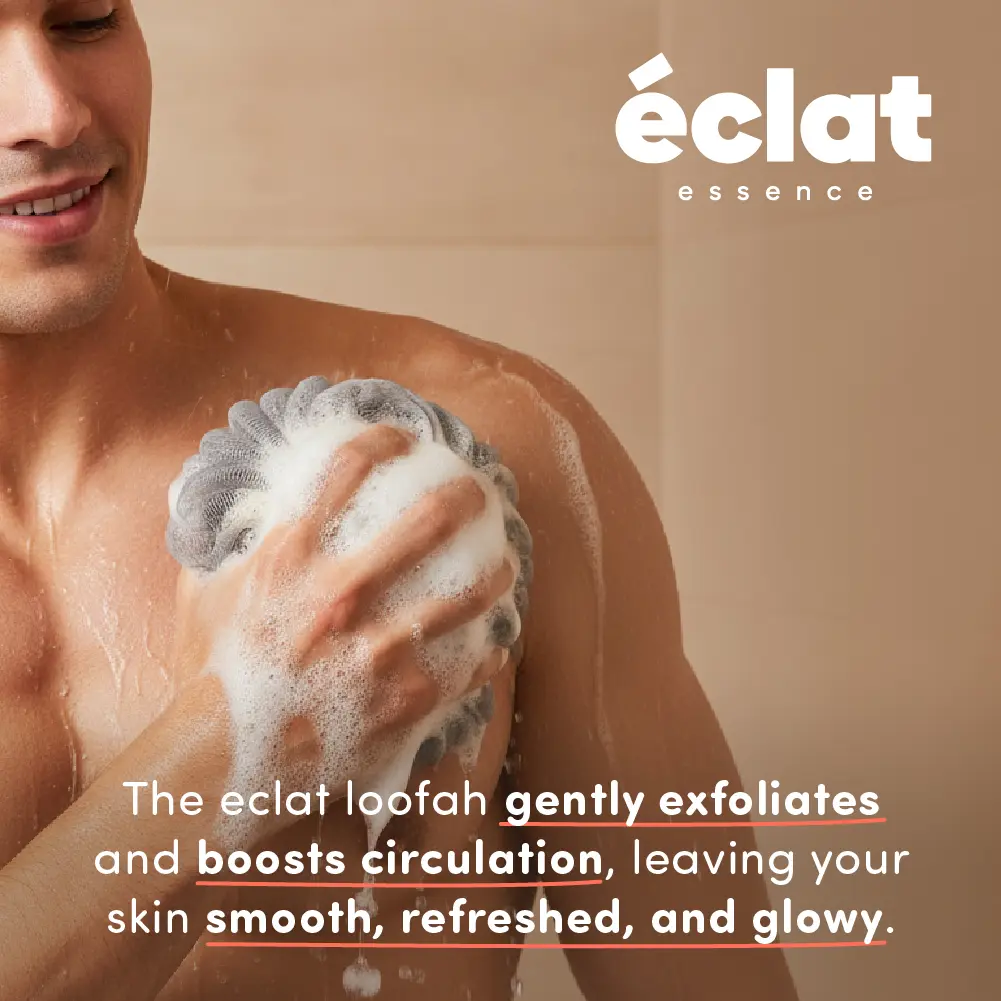éclat Mesh Bath Sponge Loofah - Soft Exfoliating Shower Pouf Balls - Image 12