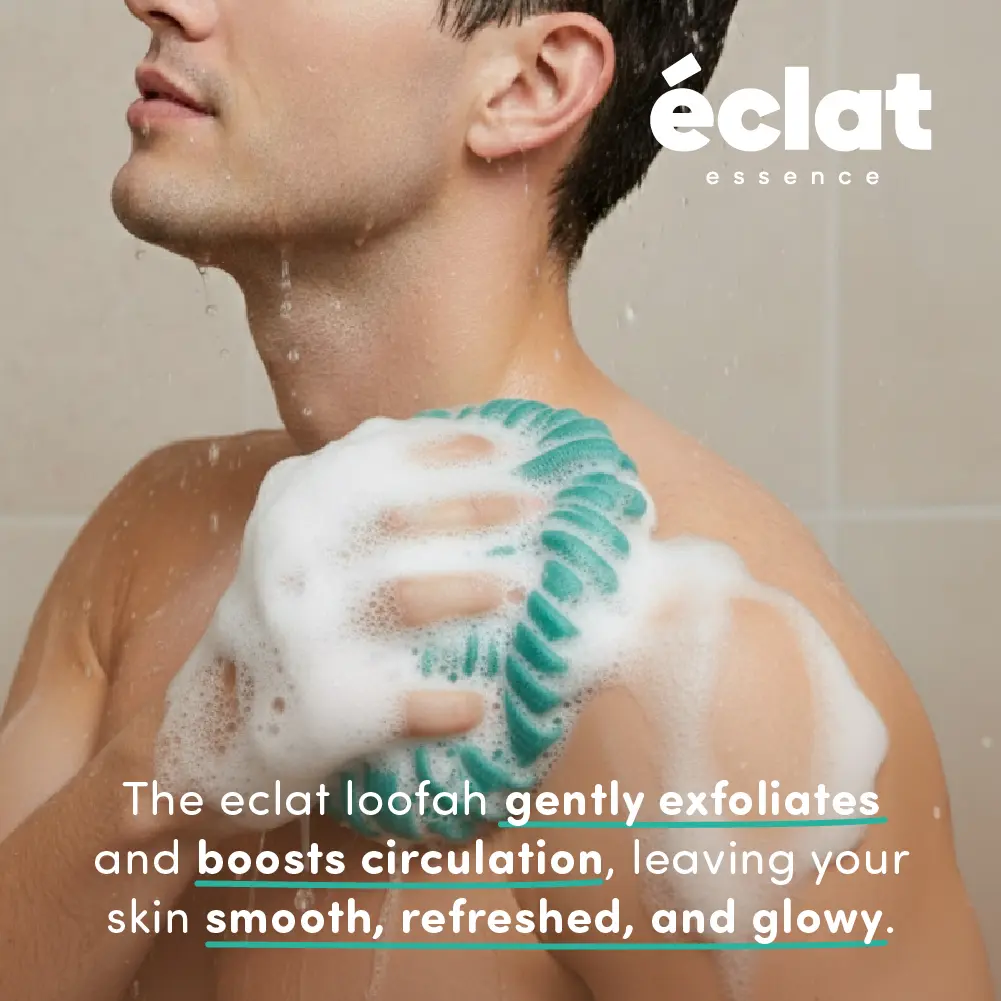 éclat Mesh Bath Sponge Loofah - Soft Exfoliating Shower Pouf Balls - Image 14