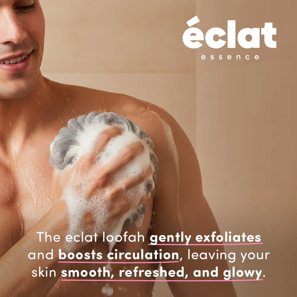 éclat Mesh Bath Sponge Loofah - Soft Exfoliating Shower Pouf Balls - Image 16