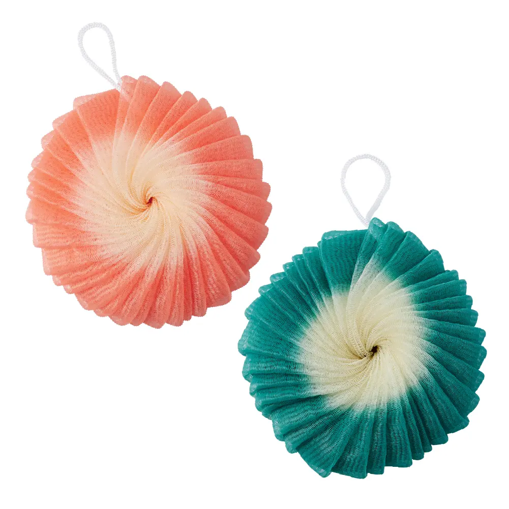 éclat Mesh Bath Sponge Loofah - Soft Exfoliating Shower Pouf Balls - Image 3