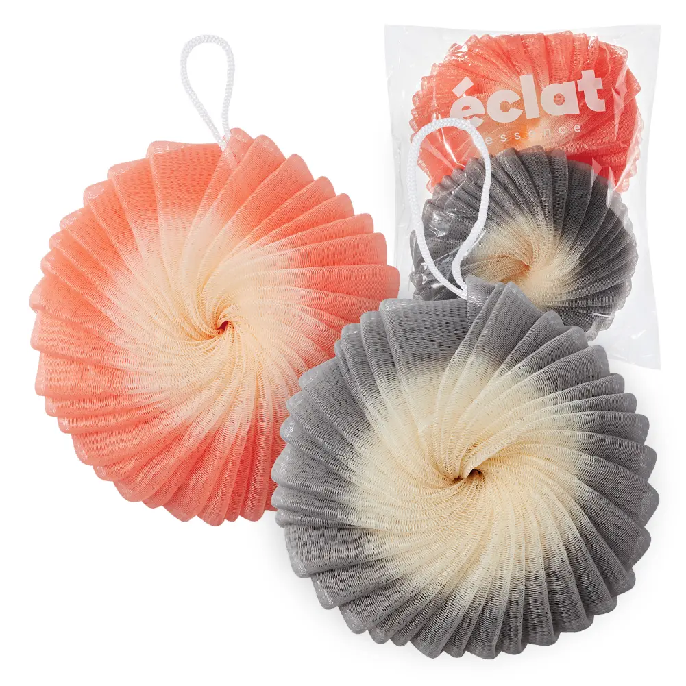 éclat Mesh Bath Sponge Loofah - Soft Exfoliating Shower Pouf Balls - Image 32