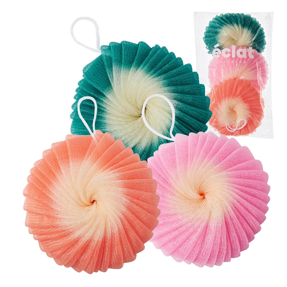 éclat Mesh Bath Sponge Loofah - Soft Exfoliating Shower Pouf Balls - Image 35