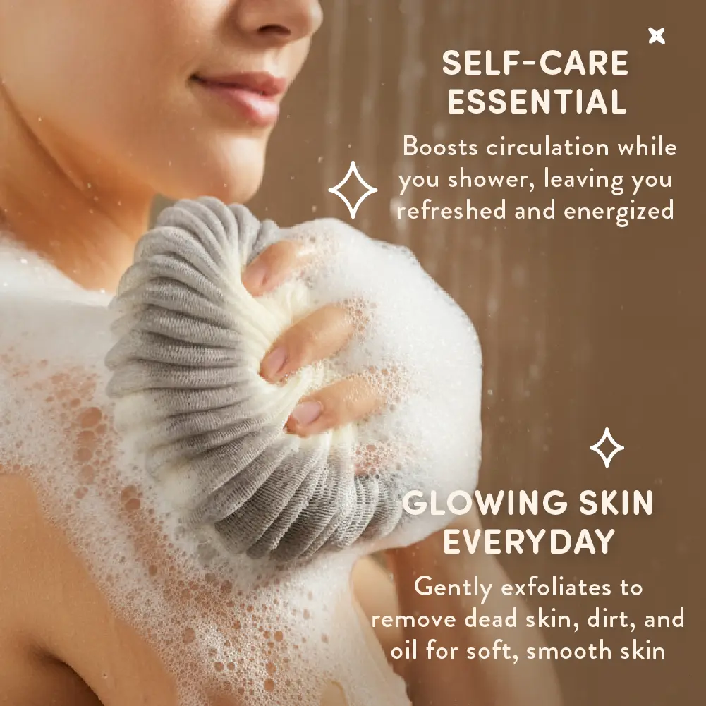 éclat Mesh Bath Sponge Loofah - Soft Exfoliating Shower Pouf Balls - Image 42