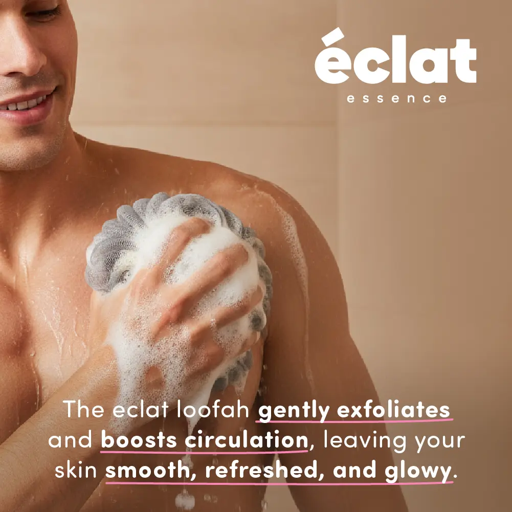 éclat Mesh Bath Sponge Loofah - Soft Exfoliating Shower Pouf Balls - Image 43