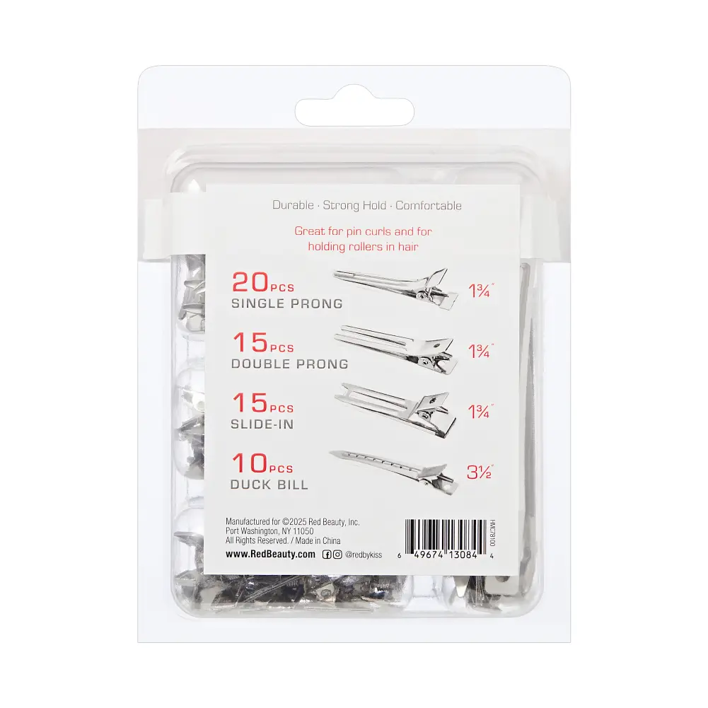RED by KISS Metal Hair Sectioning Clip Combo - Image 14
