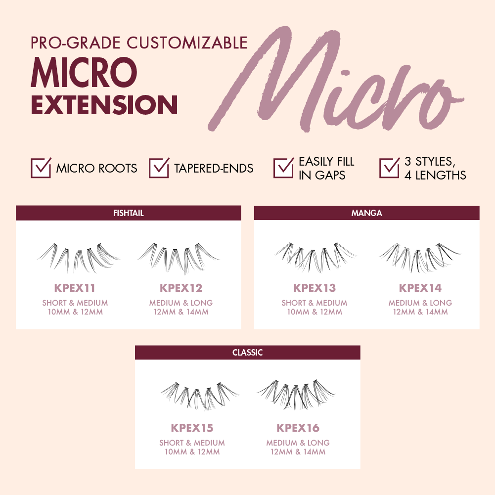 I-ENVY Micro Extension Lash Clusters - 92pcs - Image 19