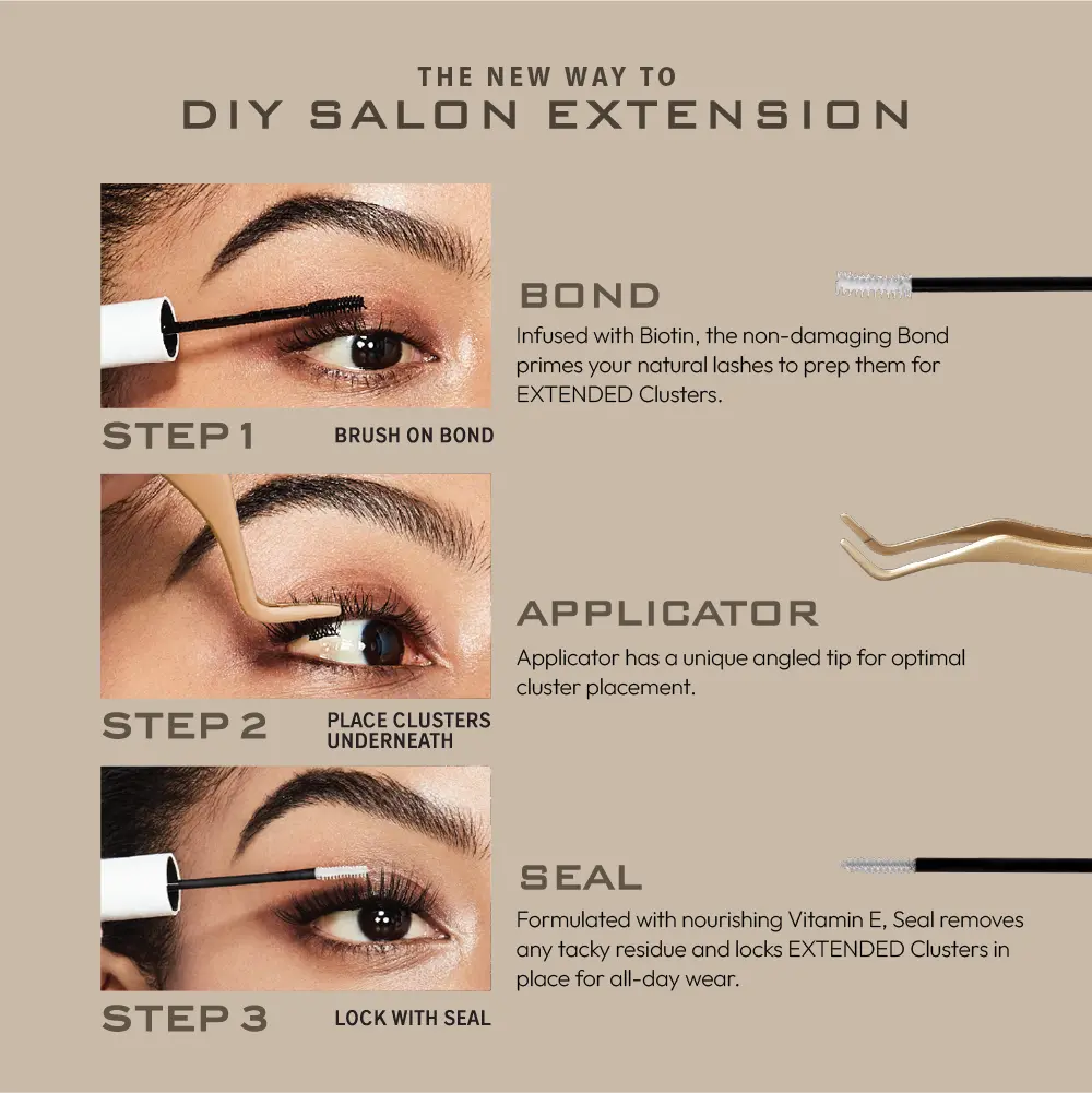 VLuxe By i•ENVY Mini Bond & Seal Lash Glue – Dual-Ended, Waterproof Adhesive with Biotin & Vitamin E for Lash Extensions & Clusters - Image 11