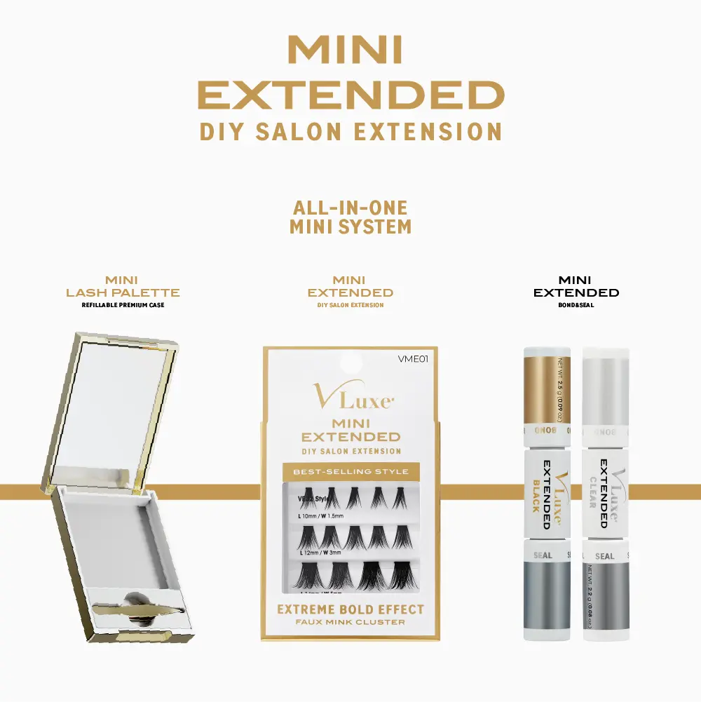 VLuxe By i•ENVY Mini Bond & Seal Lash Glue – Dual-Ended, Waterproof Adhesive with Biotin & Vitamin E for Lash Extensions & Clusters - Image 13