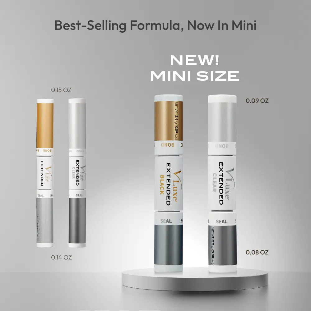 VLuxe By i•ENVY Mini Bond & Seal Lash Glue – Dual-Ended, Waterproof Adhesive with Biotin & Vitamin E for Lash Extensions & Clusters - Image 17