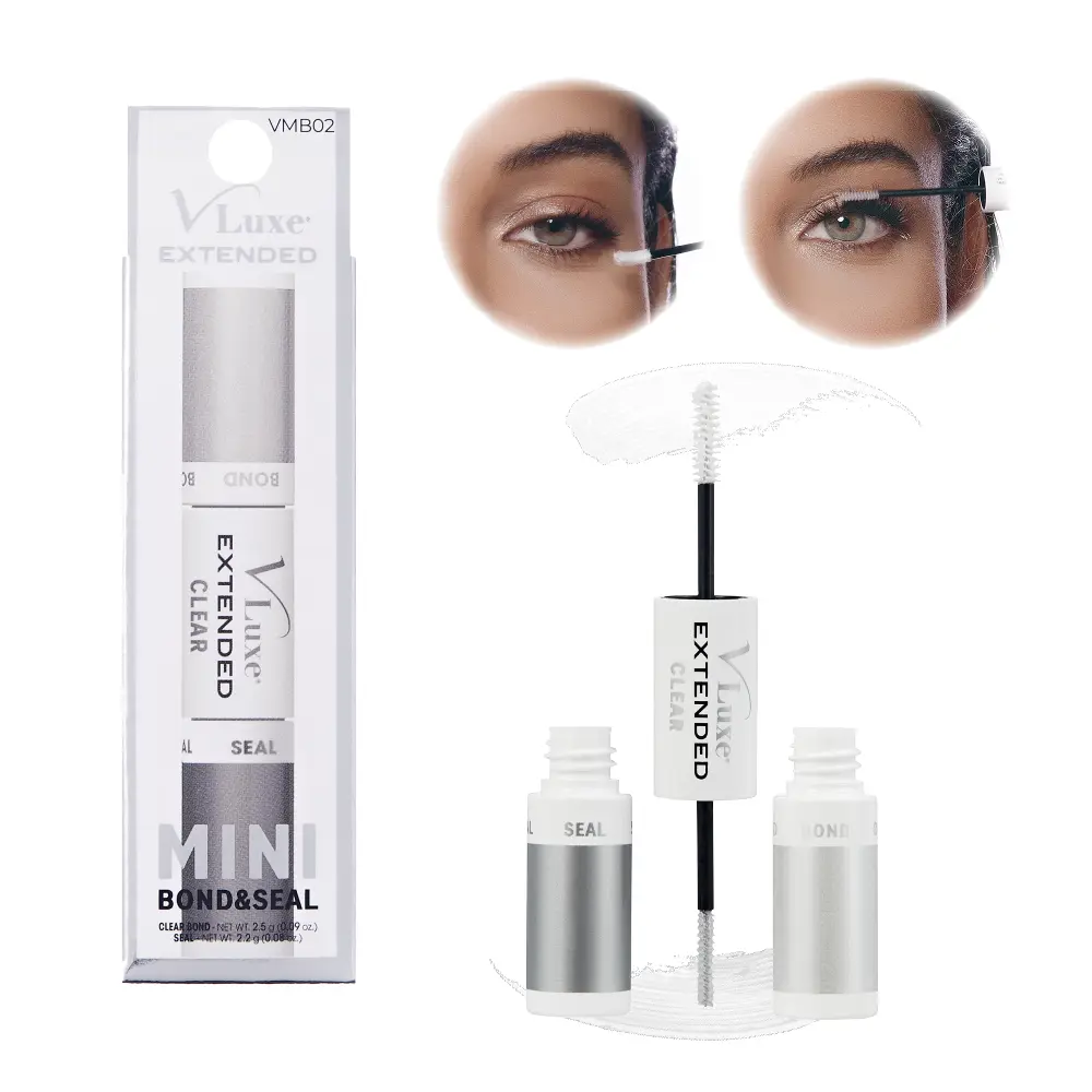 VLuxe By i•ENVY Mini Bond & Seal Lash Glue – Dual-Ended, Waterproof Adhesive with Biotin & Vitamin E for Lash Extensions & Clusters - Image 2
