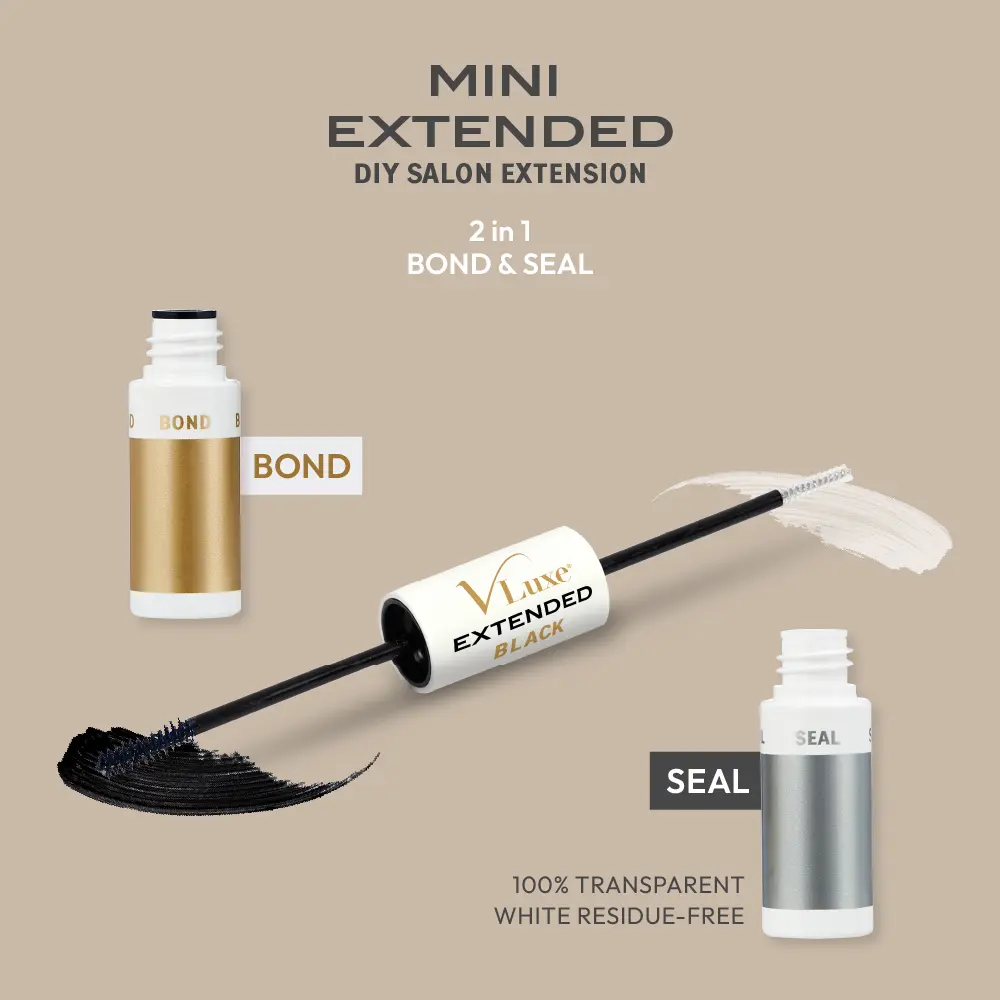 VLuxe By i•ENVY Mini Bond & Seal Lash Glue – Dual-Ended, Waterproof Adhesive with Biotin & Vitamin E for Lash Extensions & Clusters - Image 7