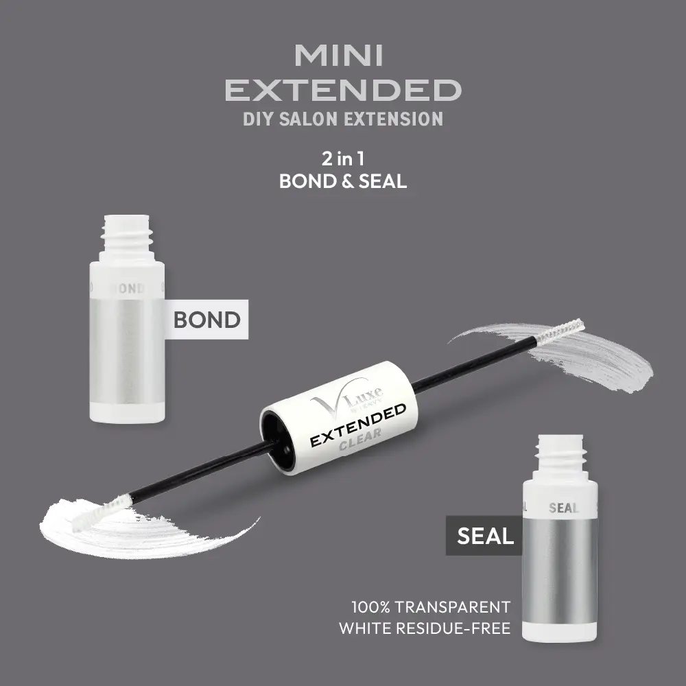 VLuxe By i•ENVY Mini Bond & Seal Lash Glue – Dual-Ended, Waterproof Adhesive with Biotin & Vitamin E for Lash Extensions & Clusters - Image 8