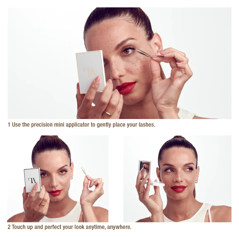 VLuxe By i•ENVY Mini Lash Palette with Mirror & Tweezer Applicator (No Lashes Included) - Image 4