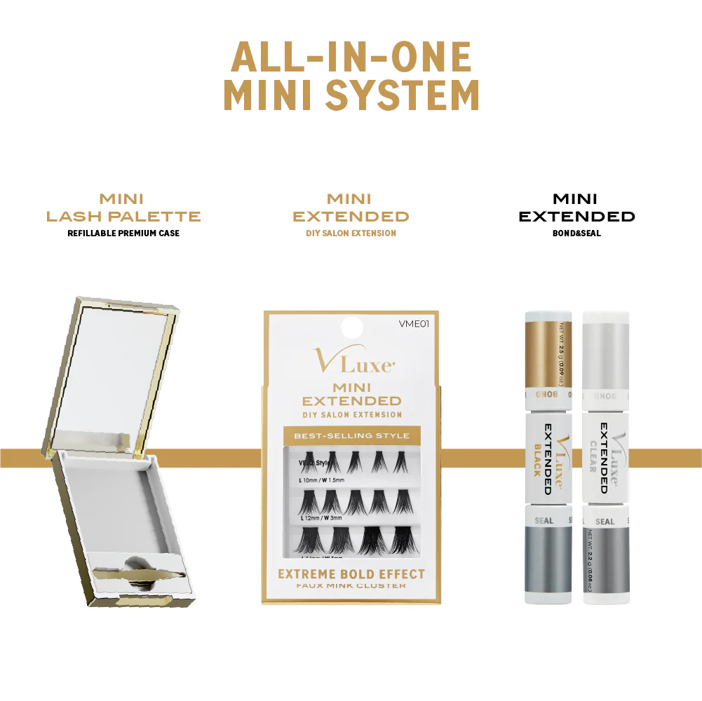VLuxe By i•ENVY Mini Lash Palette with Mirror & Tweezer Applicator (No Lashes Included) - Image 5