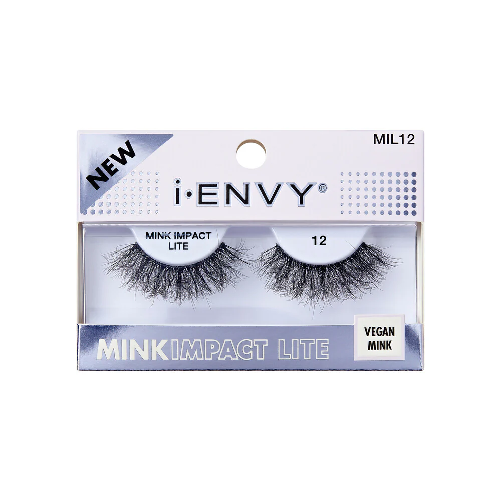 I-ENVY Mink Impact Lite Clear Band Vegan Faux Mink Strip Lash - Image 121