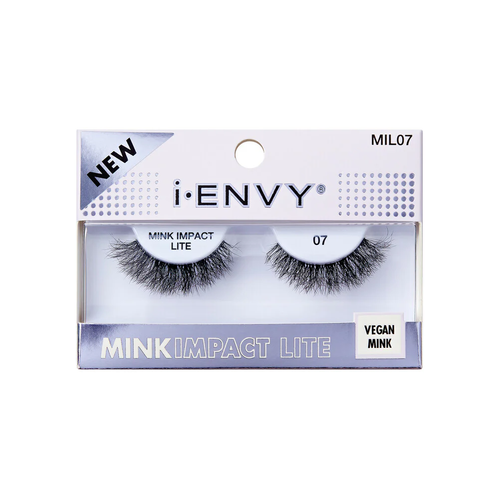 I-ENVY Mink Impact Lite Clear Band Vegan Faux Mink Strip Lash - Image 66
