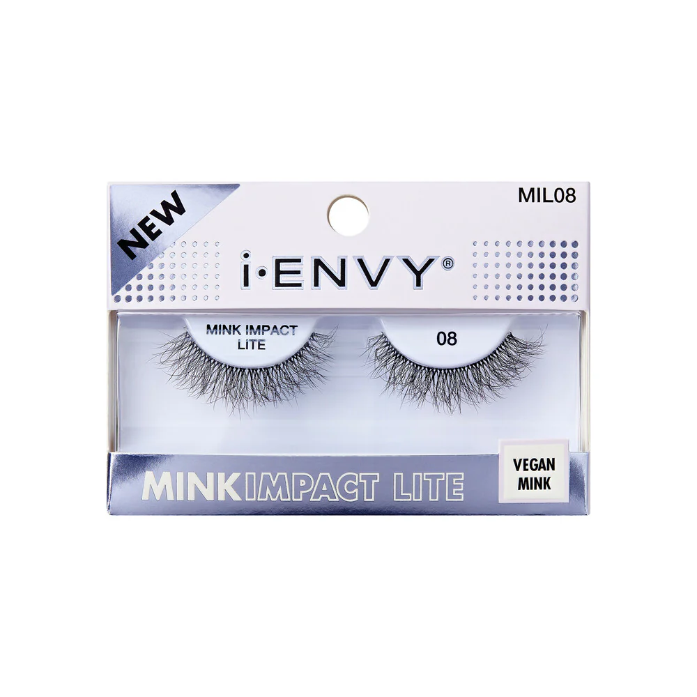 I-ENVY Mink Impact Lite Clear Band Vegan Faux Mink Strip Lash - Image 77