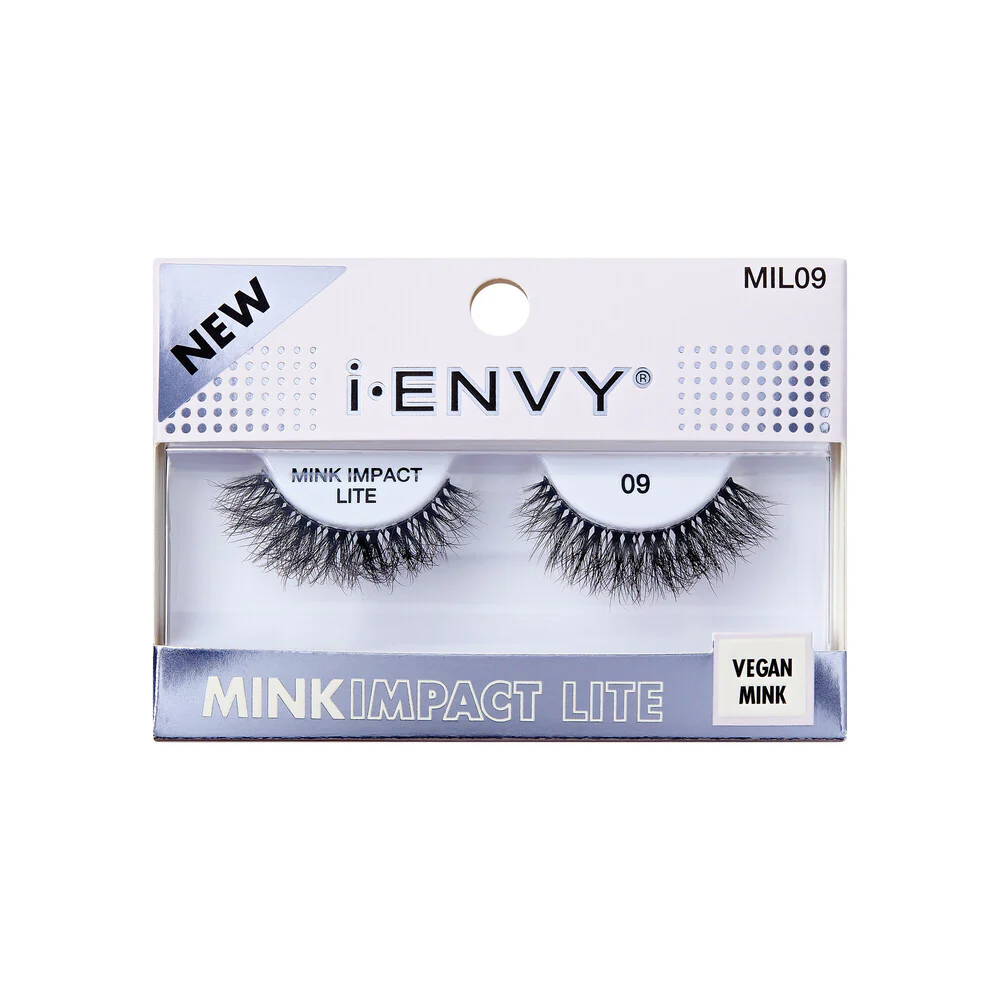 I-ENVY Mink Impact Lite Clear Band Vegan Faux Mink Strip Lash - Image 88