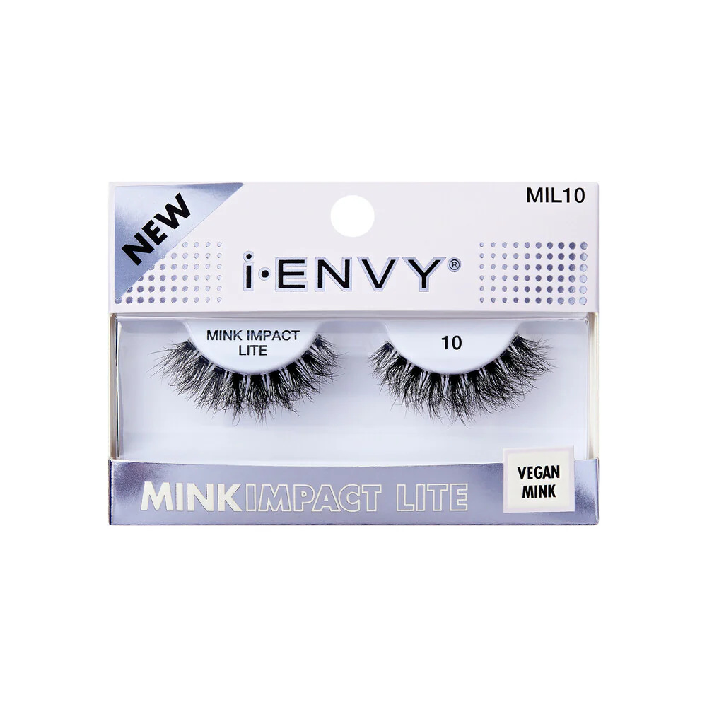 I-ENVY Mink Impact Lite Clear Band Vegan Faux Mink Strip Lash - Image 99