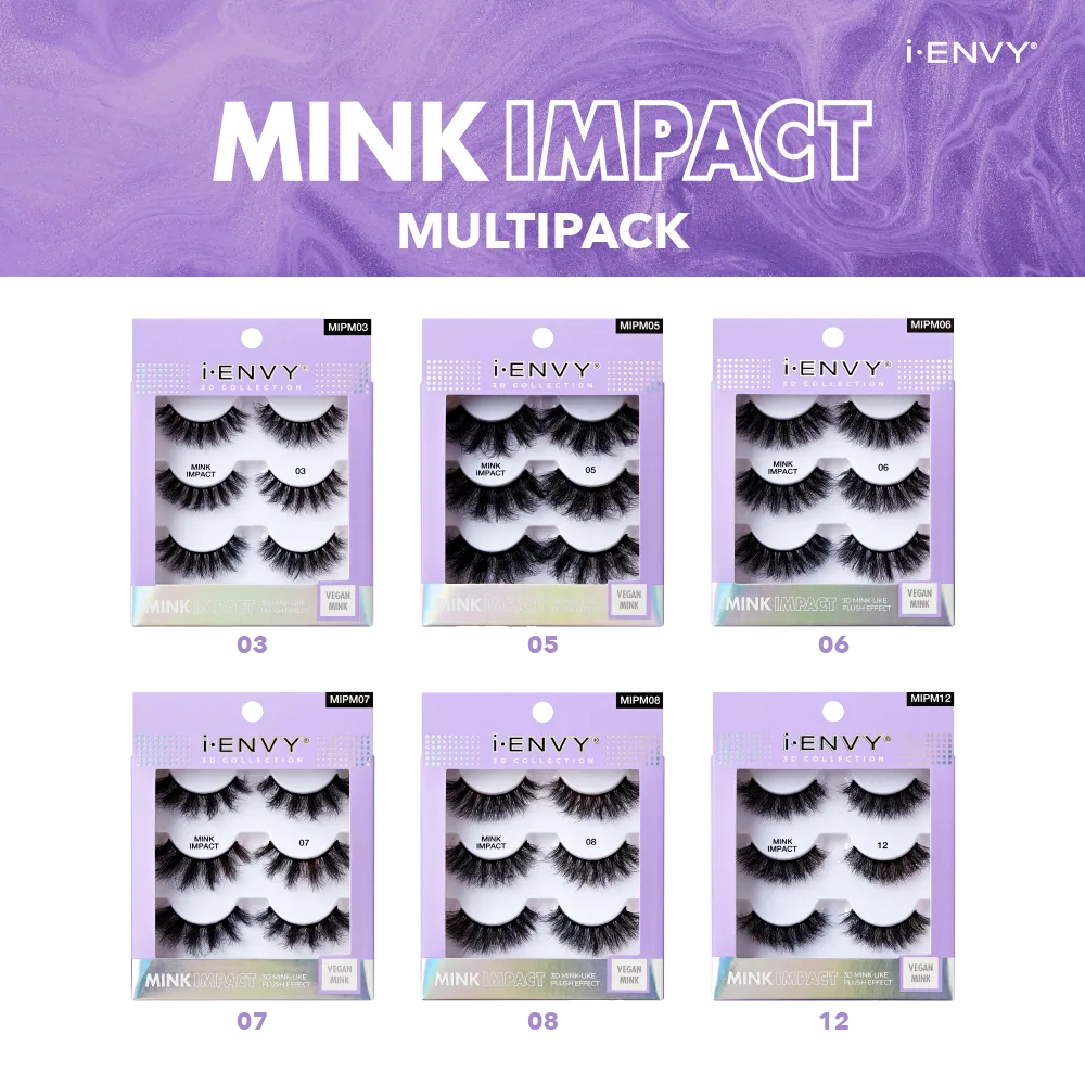 I-ENVY Mink Impact Multipack Vegan Strip Lashes - Image 10
