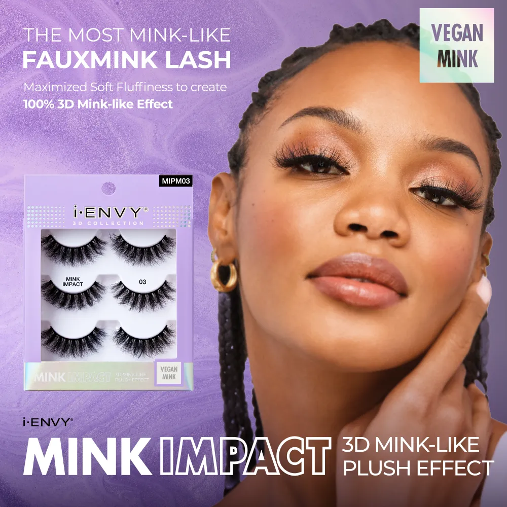 I-ENVY Mink Impact Multipack Vegan Strip Lashes - Image 3