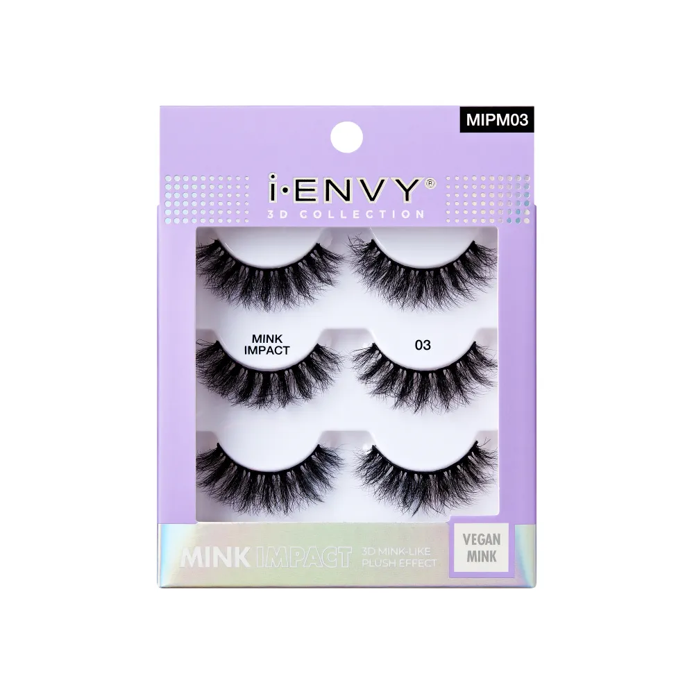 I-ENVY Mink Impact Multipack Vegan Strip Lashes - Image 6