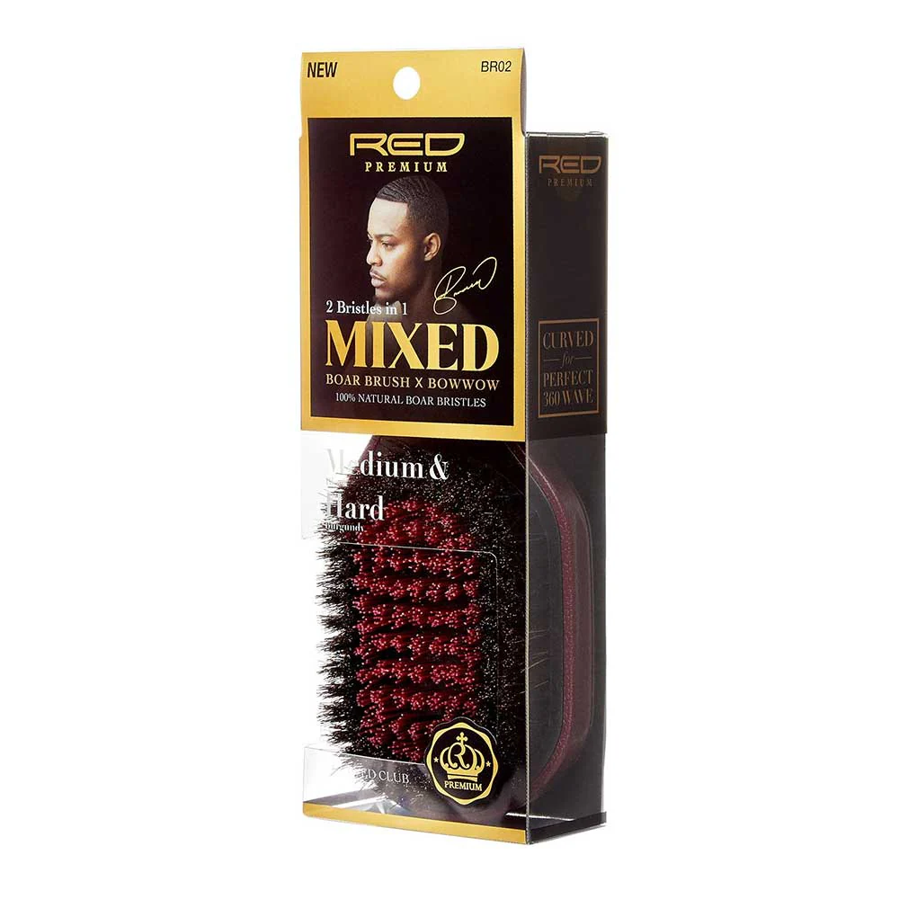 RED by KISS Mixed Boar Brush Medium & Hard Bristles - Image 11