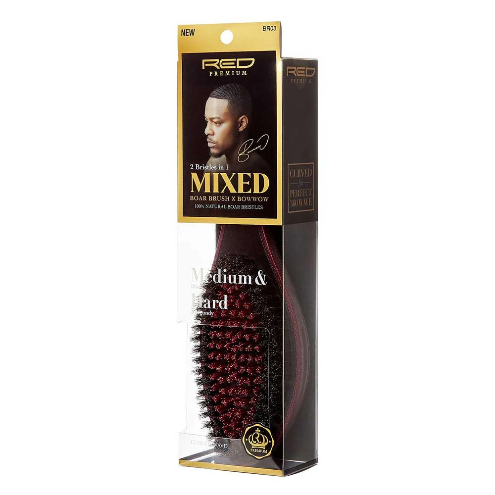 RED by KISS Mixed Boar Brush Medium & Hard Bristles - Image 12