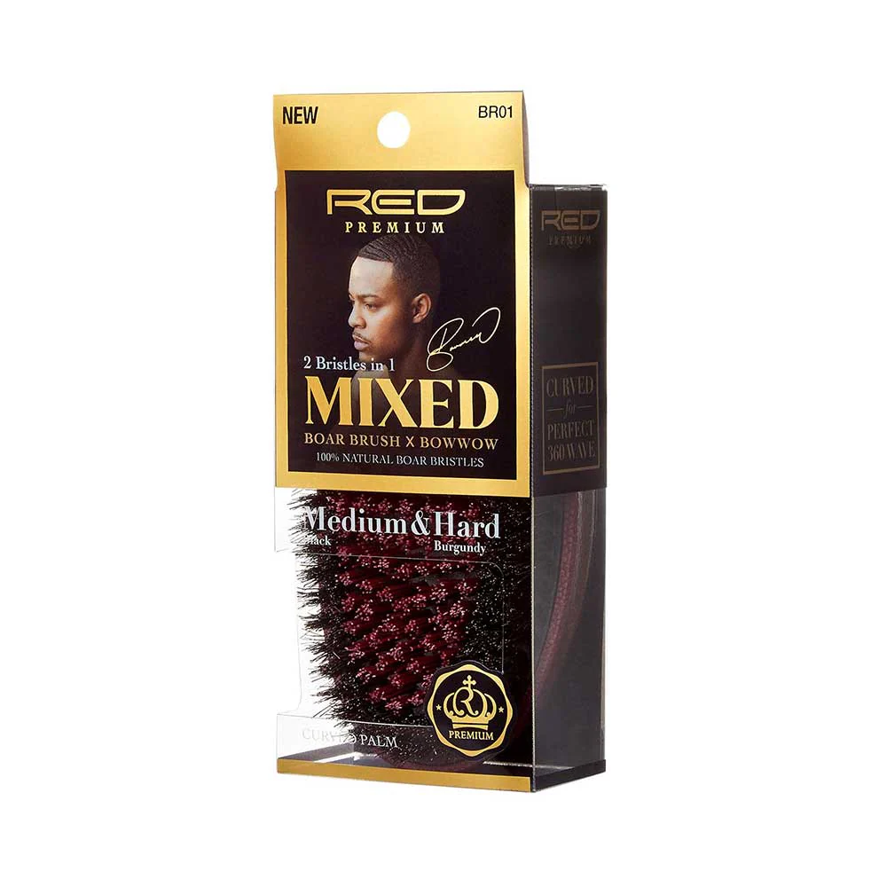 RED by KISS Mixed Boar Brush Medium & Hard Bristles - Image 13