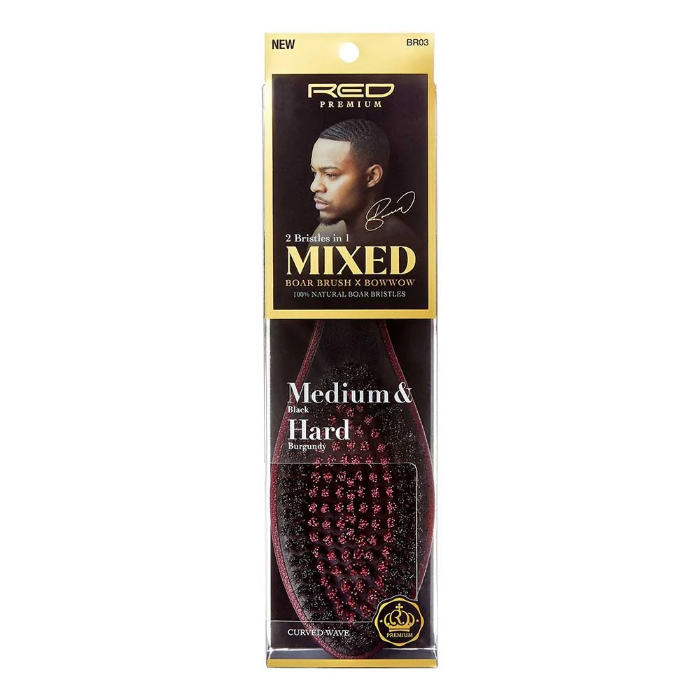 RED by KISS Mixed Boar Brush Medium & Hard Bristles - Image 15