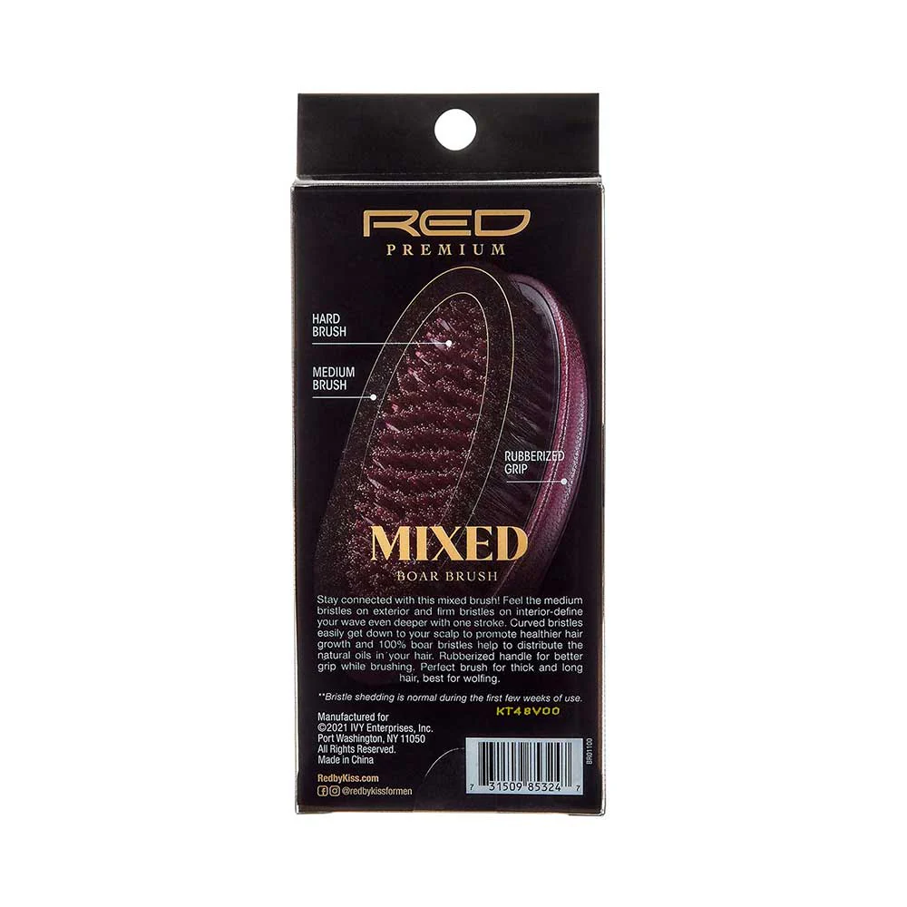 RED by KISS Mixed Boar Brush Medium & Hard Bristles - Image 16