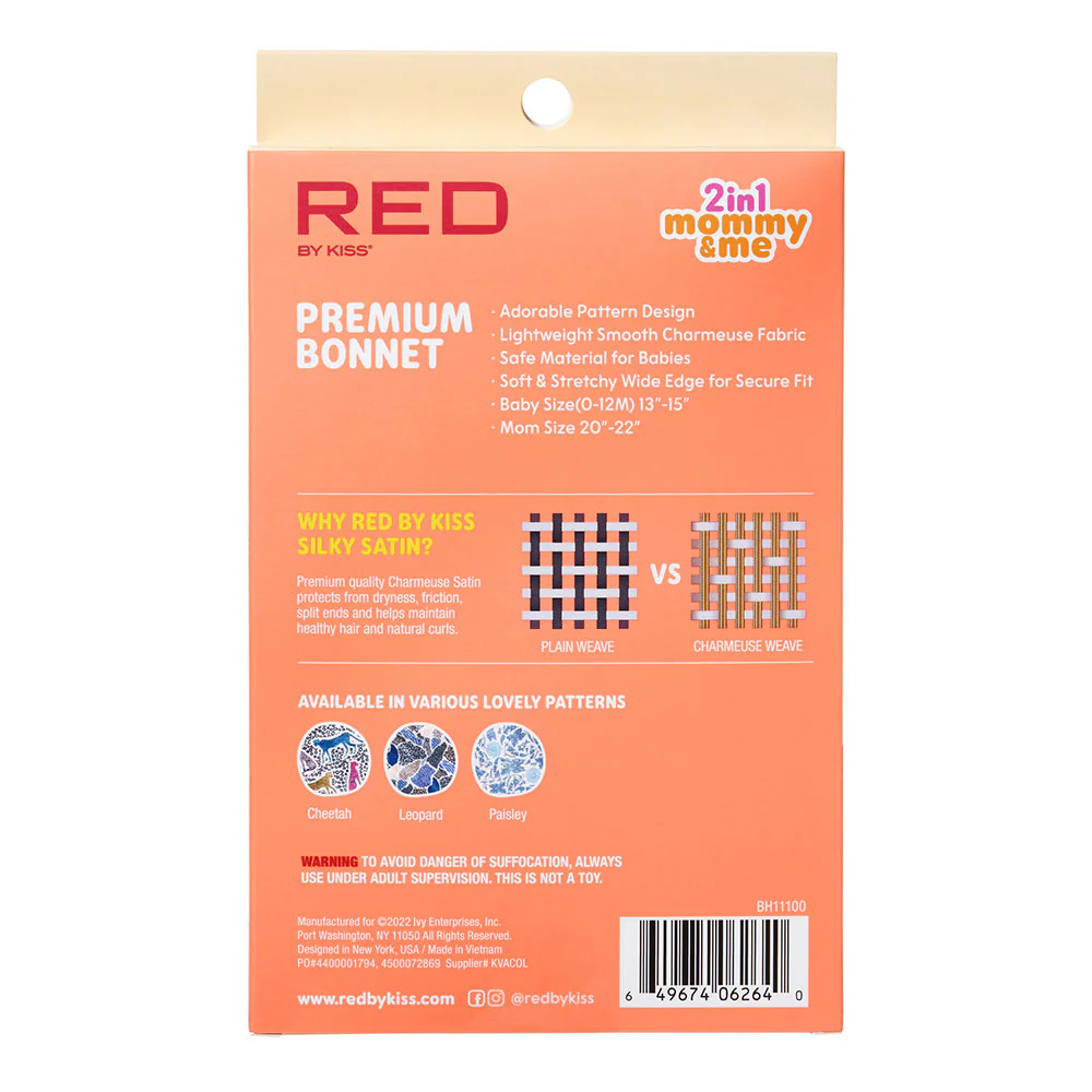 RED by KISS Mommy & Me Satin Bonnet - Image 15