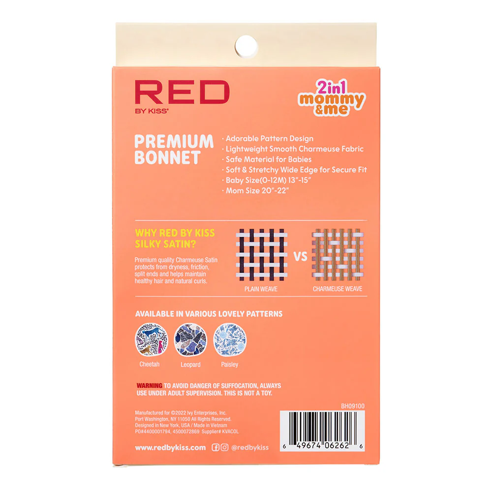 RED by KISS Mommy & Me Satin Bonnet - Image 21