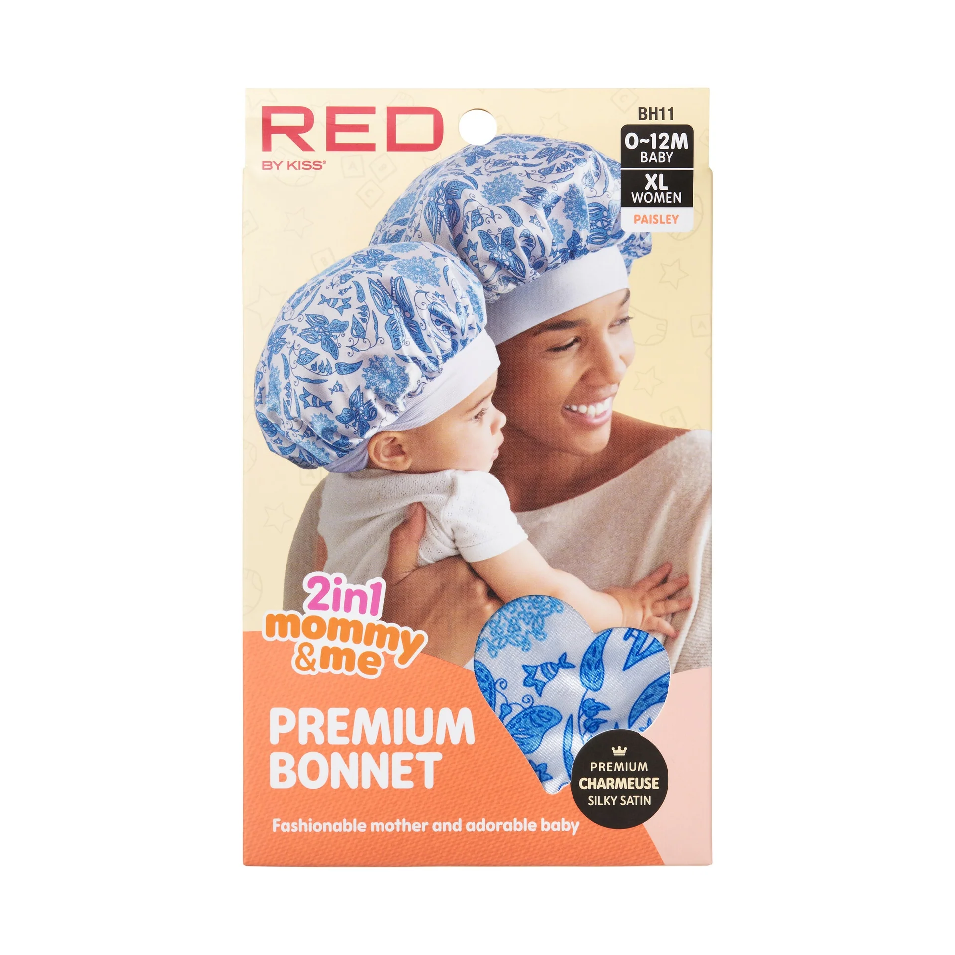 RED by KISS Mommy & Me Satin Bonnet - Image 3