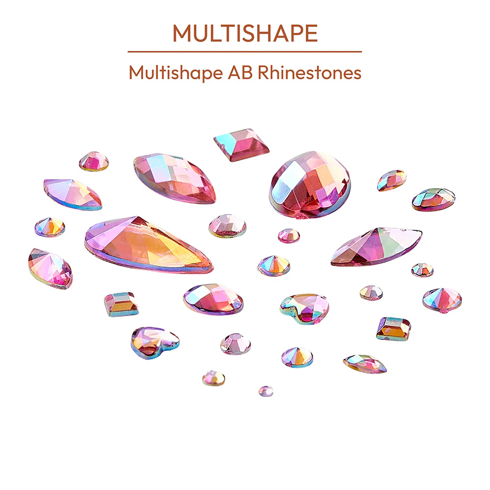 Gold Finger Multishape AB Rhinestones - Image 11