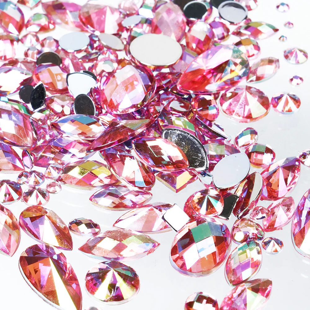 Gold Finger Multishape AB Rhinestones - Image 17