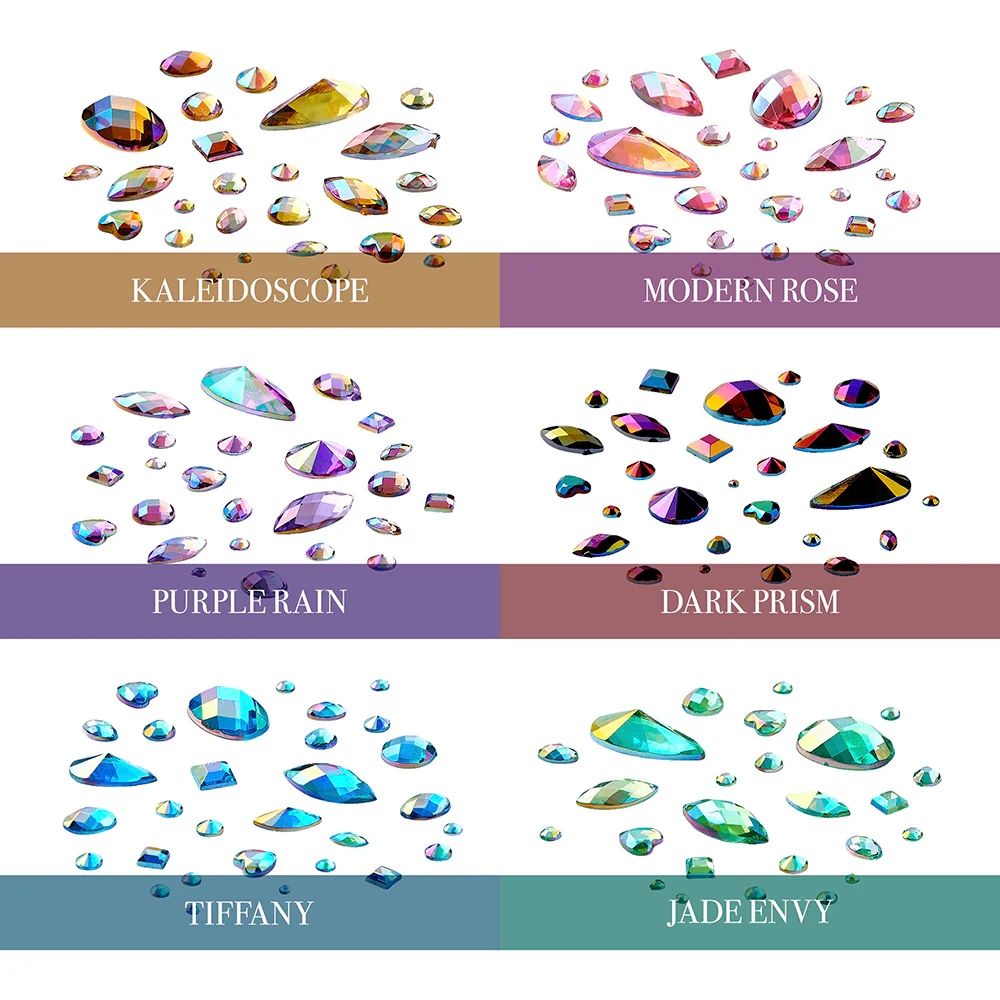 Gold Finger Multishape AB Rhinestones - Image 18