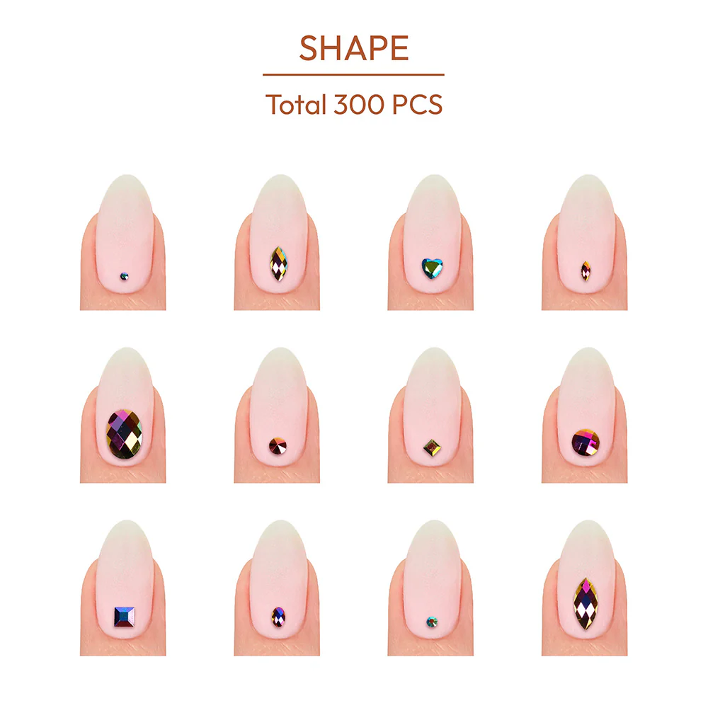 Gold Finger Multishape AB Rhinestones - Image 32