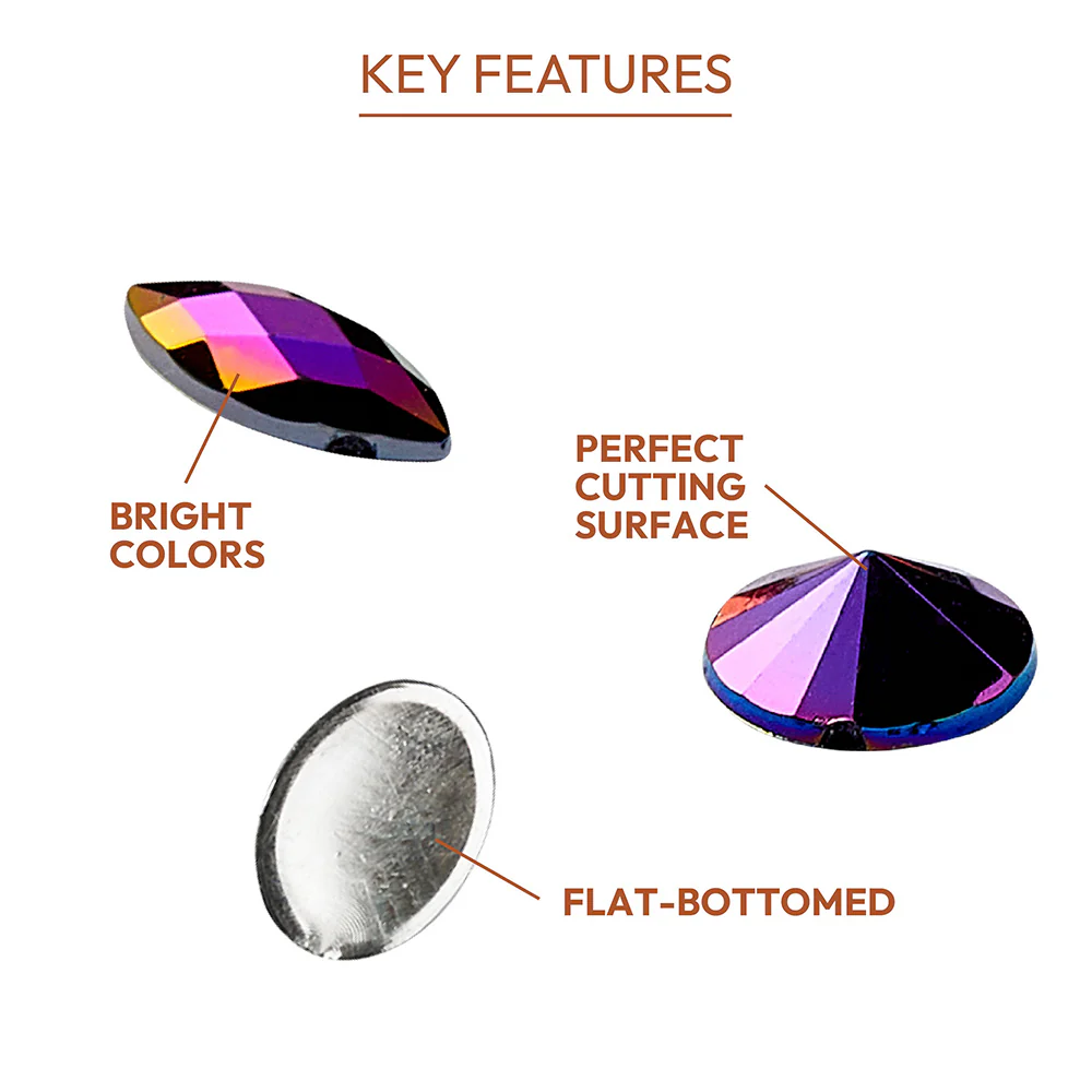 Gold Finger Multishape AB Rhinestones - Image 33