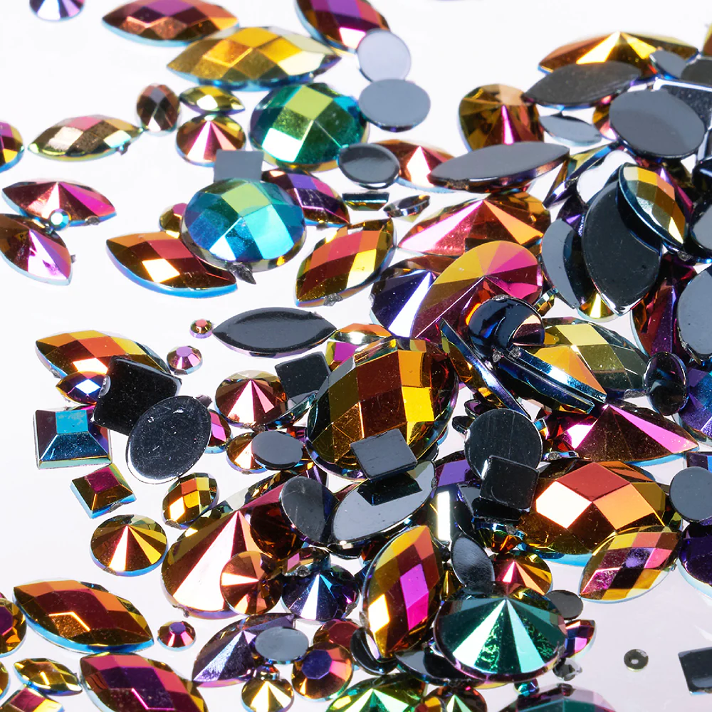 Gold Finger Multishape AB Rhinestones - Image 37