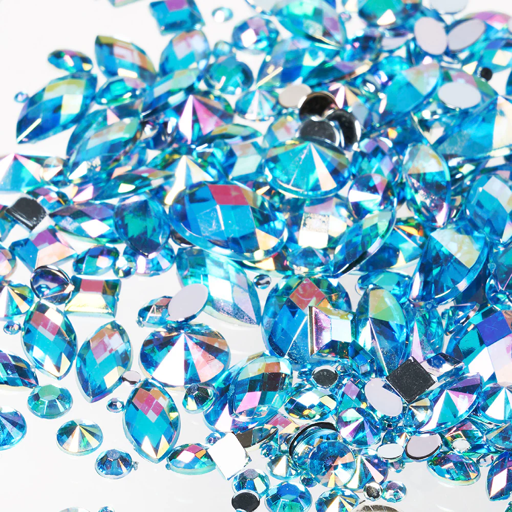 Gold Finger Multishape AB Rhinestones - Image 47