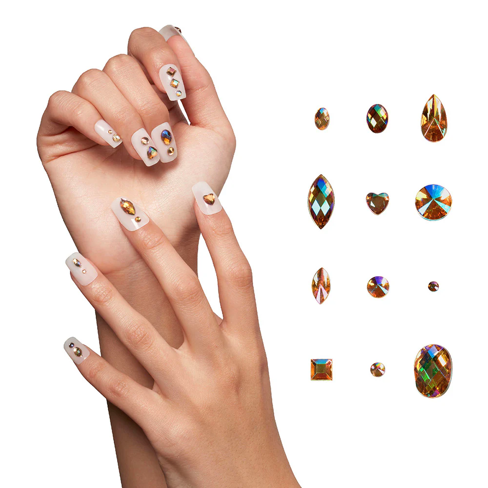 Gold Finger Multishape AB Rhinestones - Image 5