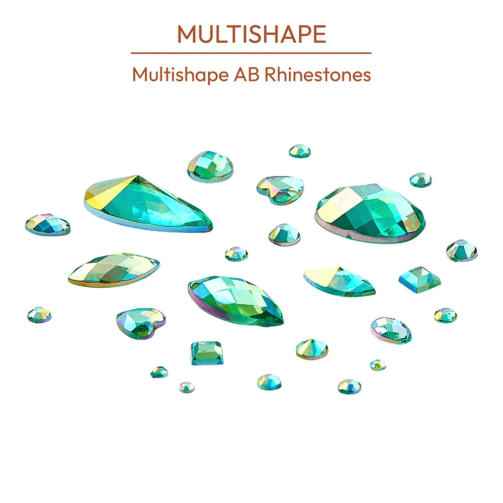 Gold Finger Multishape AB Rhinestones - Image 51