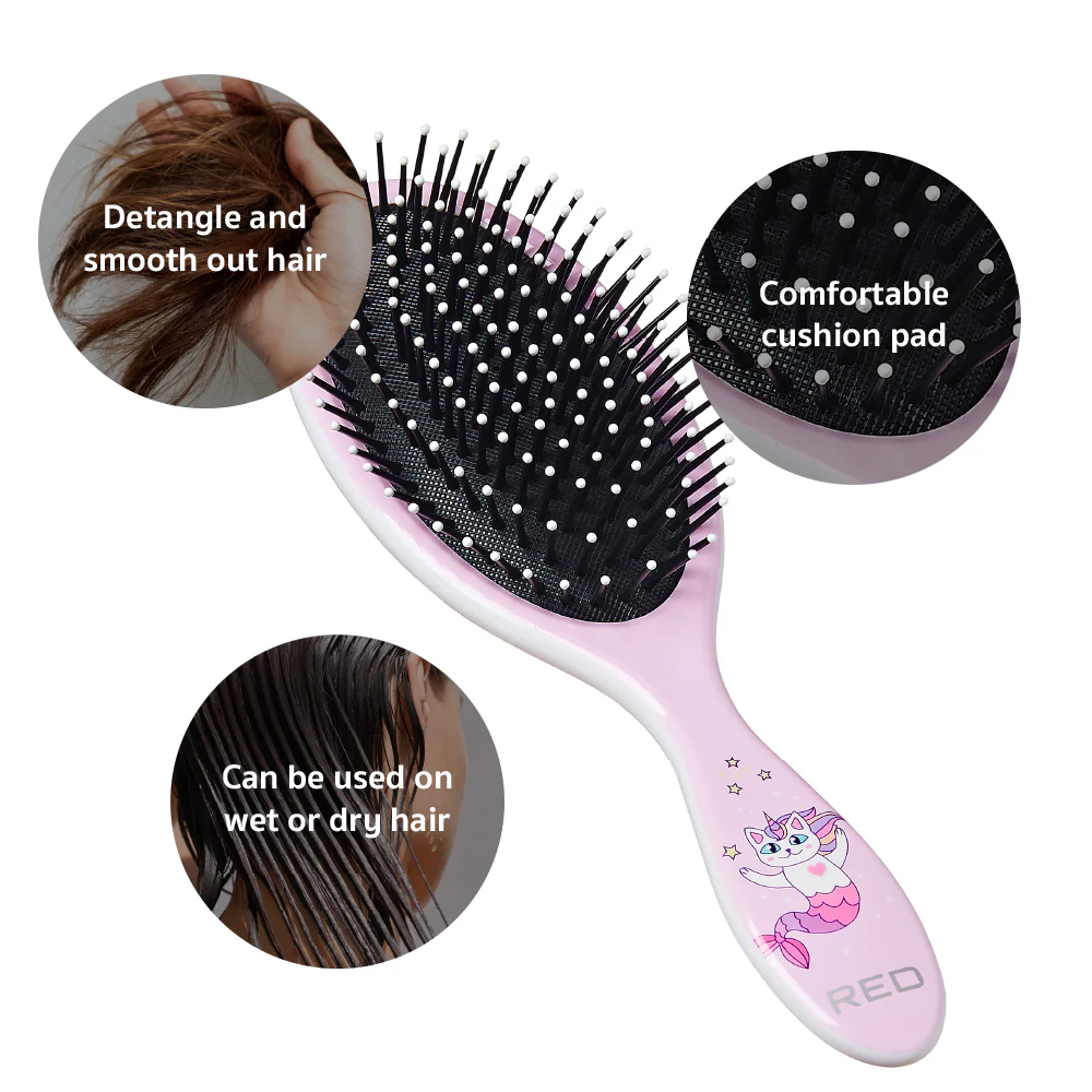 RED by KISS Mythical Animals Oval Detangling Brush - Image 5