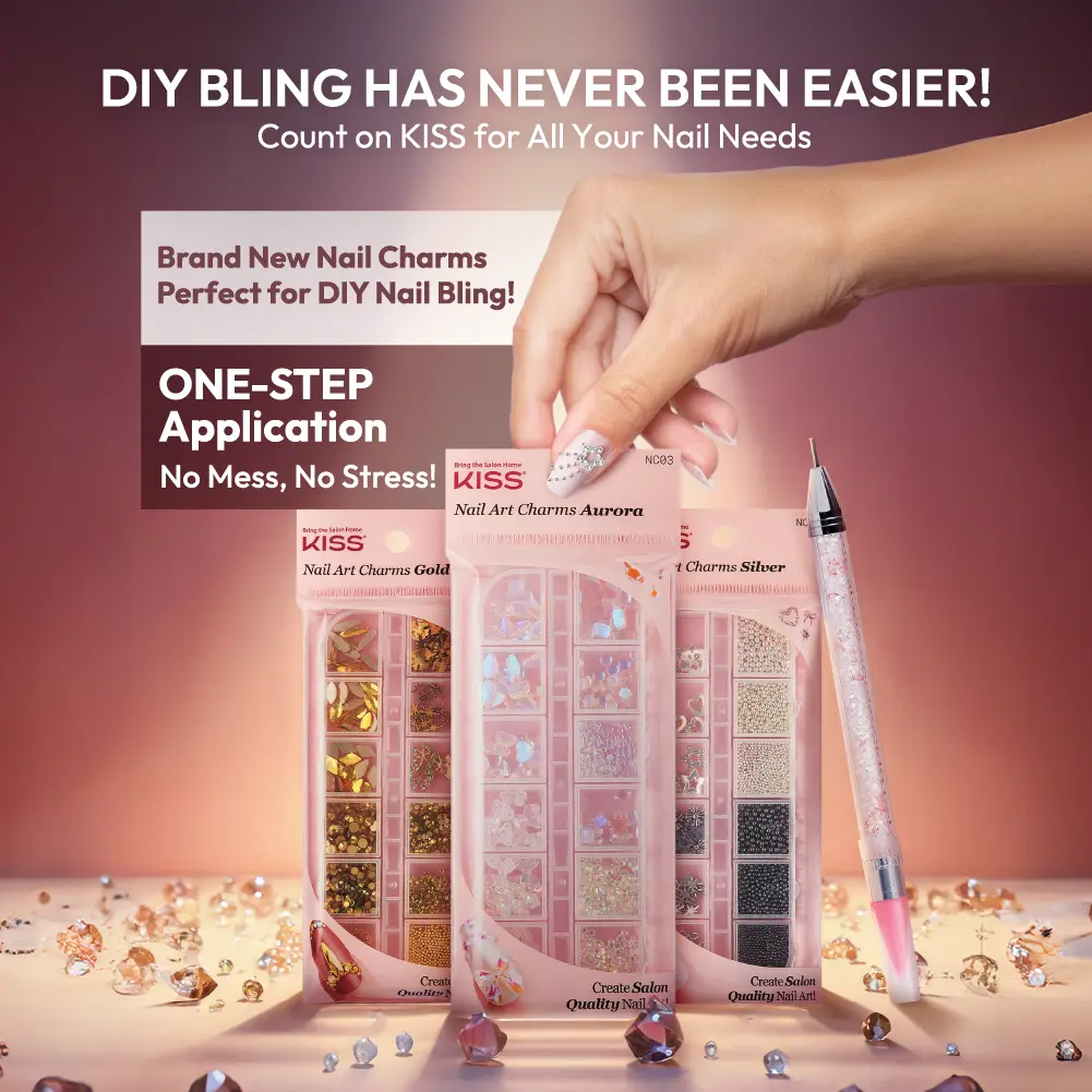 KISS Nail Art Charms Kit – 3D Nail Decorations & Charms for Gel, Acrylic & Press-On Nails - Image 13