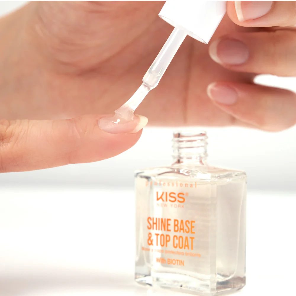 Kiss New York Nail Treatment - Glass Shine Base & Top Coat - Image 4