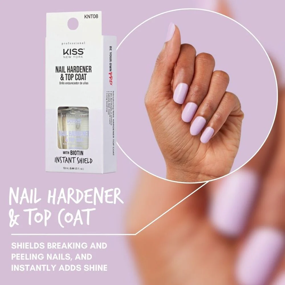 Kiss New York Nail Treatment - Hardener & Top Coat - Image 2
