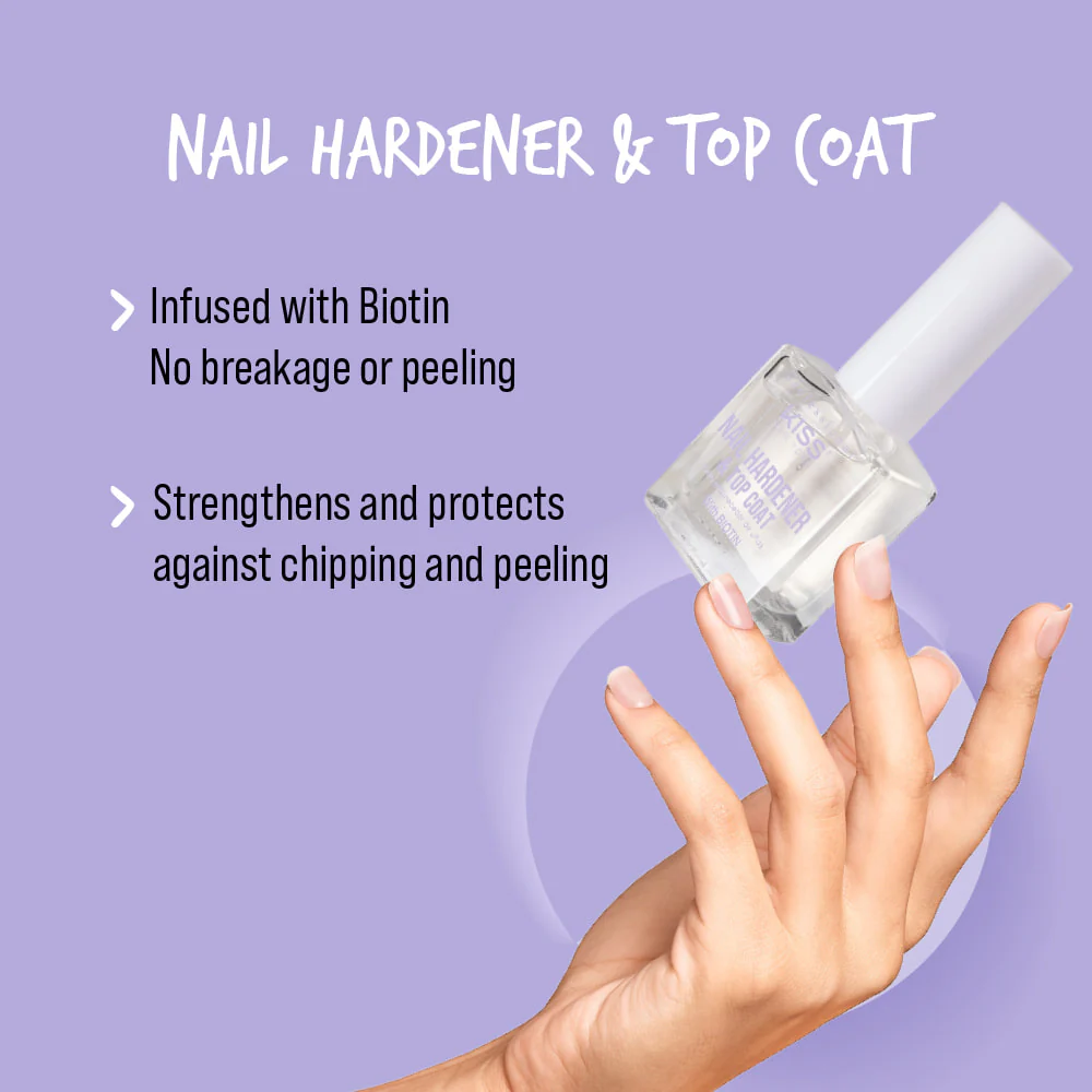 Kiss New York Nail Treatment - Hardener & Top Coat - Image 3